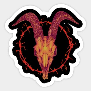 Goat Skull ALT Sticker